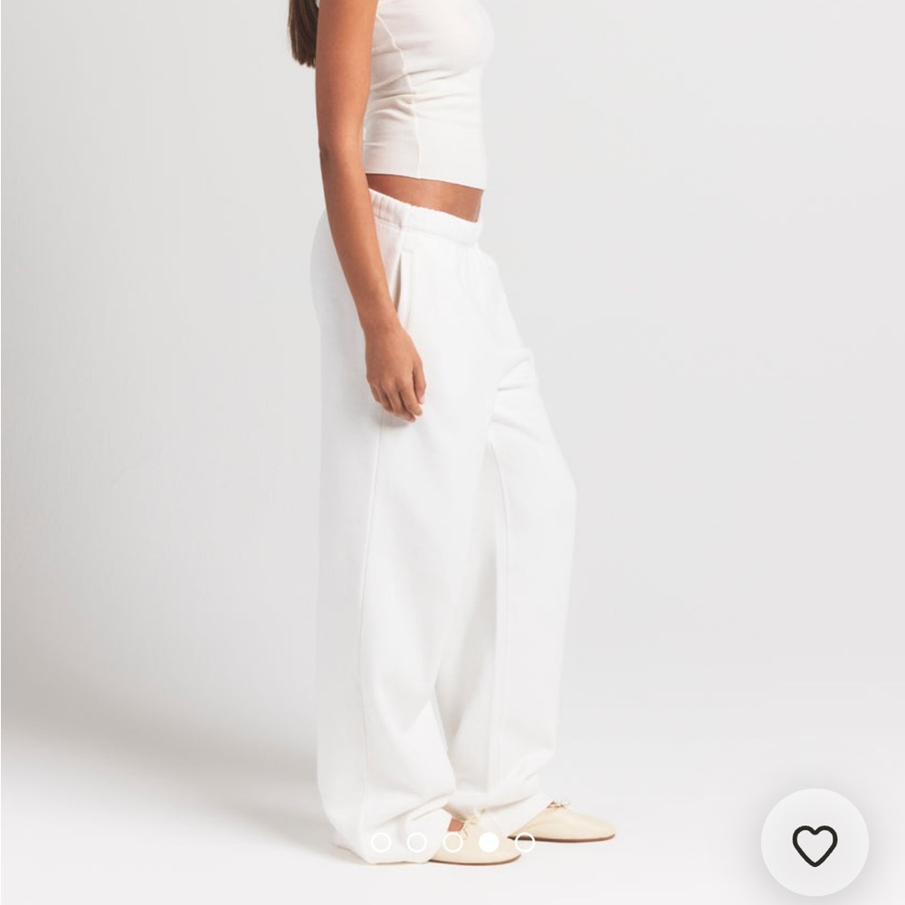 SKIMS Cotton Fleece Classic Straight Leg Pant in Marble - Picture 4 of 7